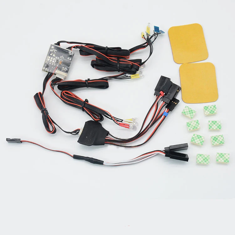 

1Set TRAXXAS TRX4 T4 LED Light Group Fog Lights/Turn Signals Linkgae Flashing/Strobe Lights for Land Rover Defender Ford RC Cars