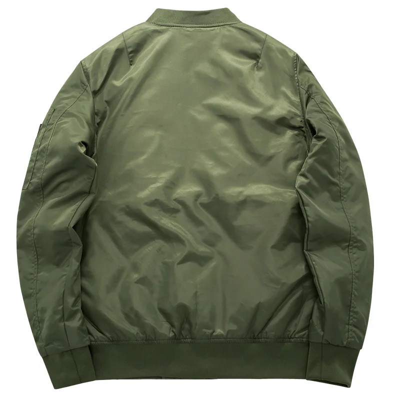  TANG 2019 Men Bomber Jacket High Quality Ma1 Thick and Thin Army Green Military Motorcycle Ma-1 Avi