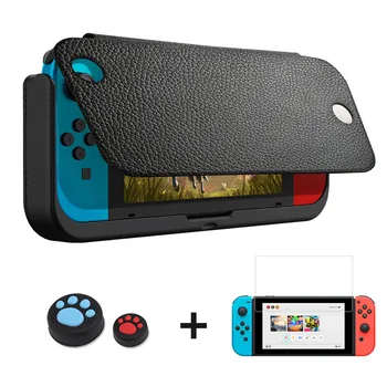 

10000mAh Battery Charger Case For Nintend Switch NS Luxury Leather Case Holder Stand Cover For Nintendo Switch Power Bank Case