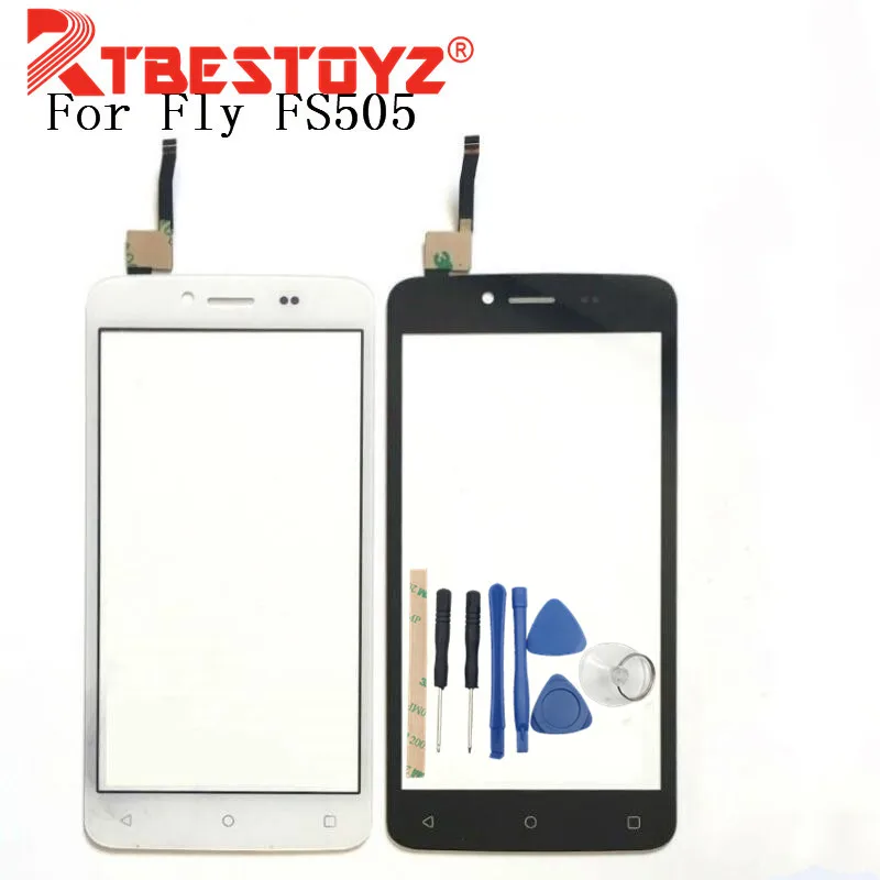 

RTBESTOYZ 5.0'' Touchscreen For Fly FS505 Nimbus 7 FS 505 Touch Screen Digitizer Front Glass Lens Replacement
