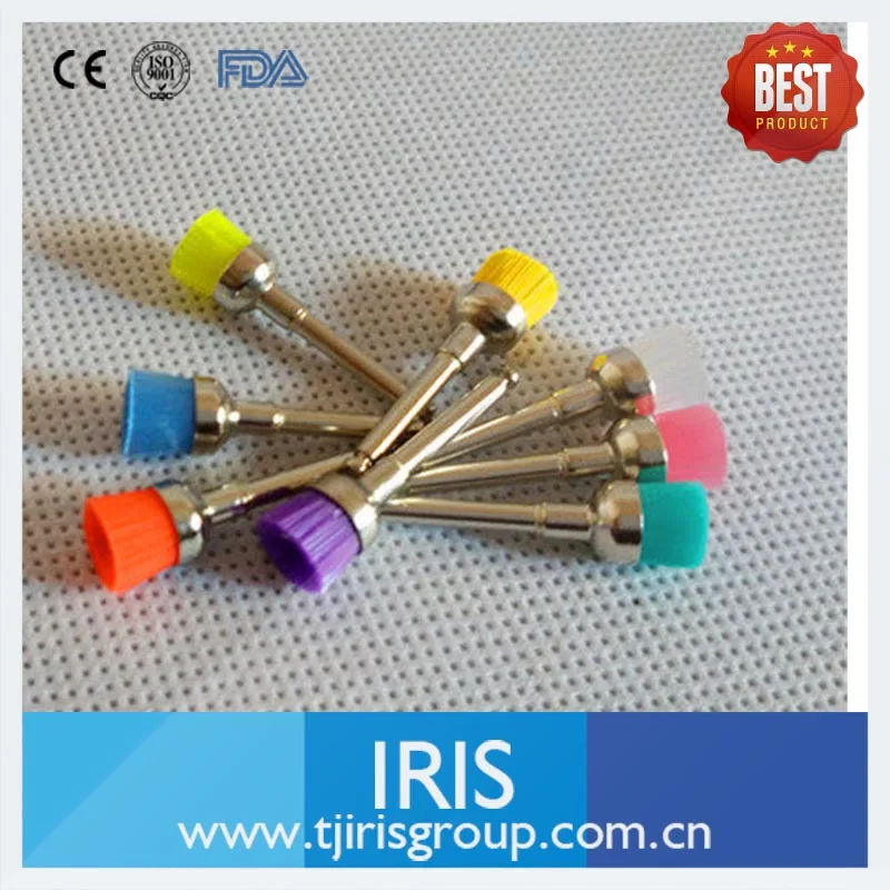 200 Pieces Dental Polishing Brush Latch Colorful Polishing Polisher