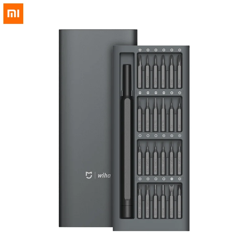 

Original Xiaomi Mijia Wiha 24 in 1 Precision Screw Driver Kit AL Box Precision Magnetic Bits Xiaomi Smart Home Repair Tools