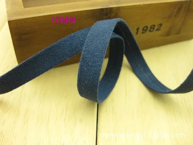 10mm Solid Color Micro Flannelette Suede fabric cloth DIY Hair bowknot accessories material Satin Ribbon 5pcsLot_11
