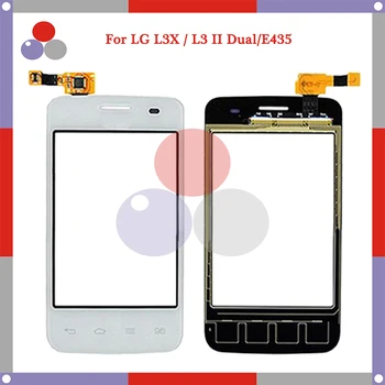 

10pcs/lot 3.2'' for LG L3X L3 II Dual E435 Touch Screen Panel Sensor Digitizer Outer Glass Lens