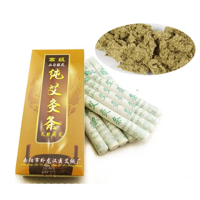 

Five Years Old Moxa Roll Moxa tube acupuncture massage for slimming & beauty stick pure Moxa Moxibustion 10pcs/box