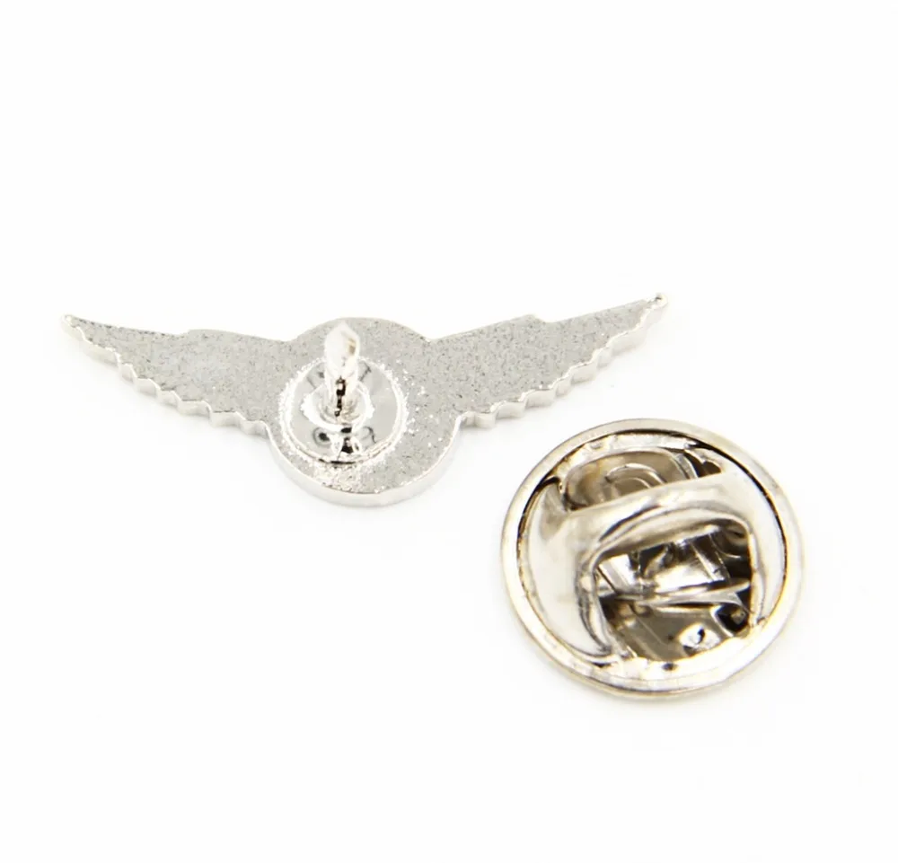 Wheel with Wings Metal Enamel Pin Badge Brooch Racing Winged Wheel