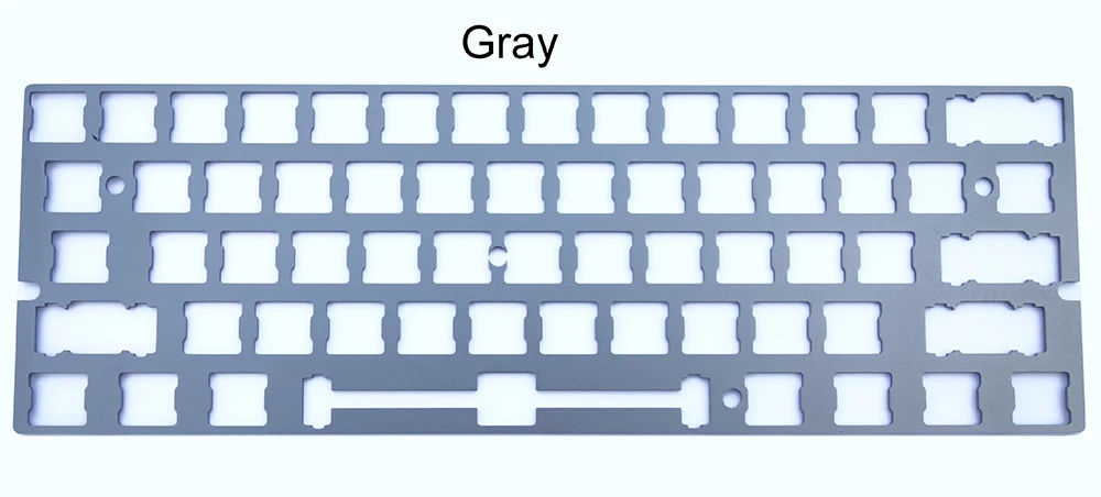 GH60 алюминиевая пластина анодированная для стабилизаторов Costar Монтажная поддержка ANSI макет для 60% механическая клавиатура DIY