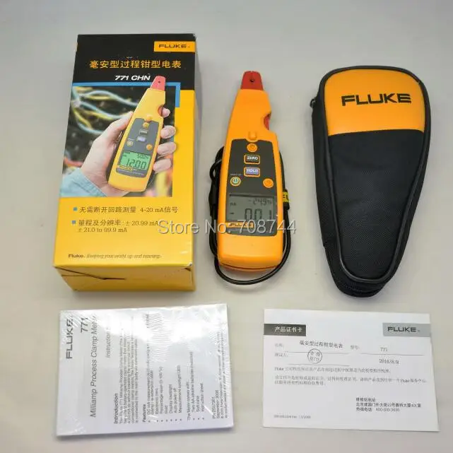 Fluke 771 миллиампер Процесс клещи DMM тест F771 AC тестер mA! Новинка