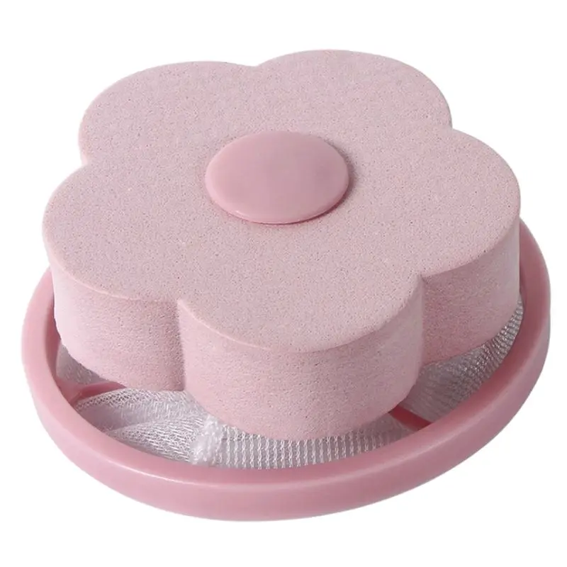 2 шт., фильтр для удаления волос, пылесборник, мешок для очистки пыли, шар, стиральная машина, мешок для стирки, устройство для удаления ворса - Цвет: Pink