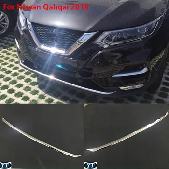 

Auto chrome front bumper trim cover for Nissan Qahqai 2018 2019,car accessories