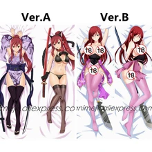 Аниме JK Fairy Tail Erza Scarlet Dakimakura сексуальный чехол для подушки, чехол для подушки, домашний декор, подарок