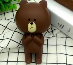 5 шт./партия медленно поднимающийся коричневый медведь мягкие игрушки для детей Jumbo мягкий при нажатии игрушки для детей милый мягкий