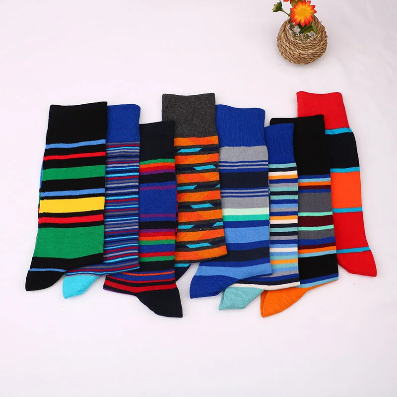 Мужские повседневные короткие счастливые носки в британском стиле из бамбукового волокна, забавные цветные антибактериальные дезодоранты, дышащие, подарки для мужчин