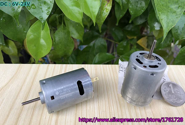 Абсолютно Новый mabuchi 380 DC Мотор 12V ~ 30V RS 380SH 12360 двигатель с угольными щетками для