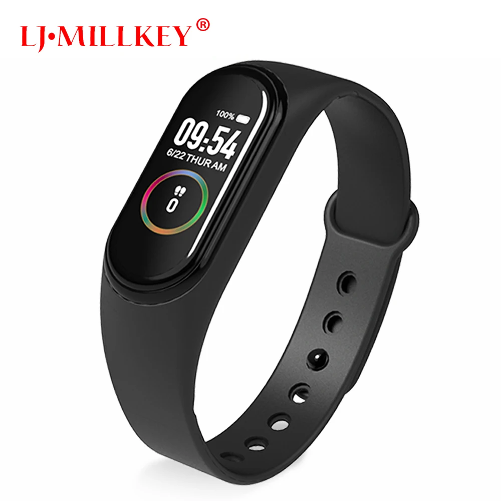 

M4 Smart Watch Color Screen Sport Fitness Bracelet Blood Pressure Oxygen Activity Tracker For Men Women watches