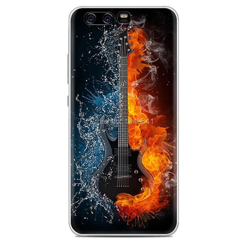 KHW1680C_1_Guitar Pattern TPU Protective Case for HUAWEI Ascend P10 5.1 inch