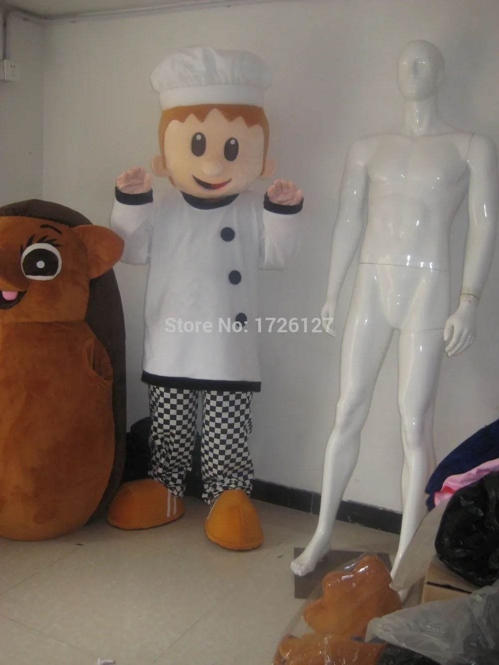 French Cook Chef Mascot Kitchener Costume Custom Fancy Costume Anime Cosplay Kit Mascotte Theme