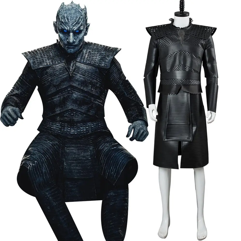 

Game of Thrones Night King Cosplay Costume Night's King Outfit GOT Season 8 The White Walker Commander Costume Men Custom