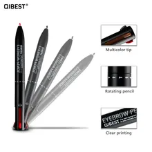 QiBest 4 в 1 карандаш для бровей водонепроницаемый многофункциональный стойкий для бровей карандаш модный карандаш для губ макияж 38