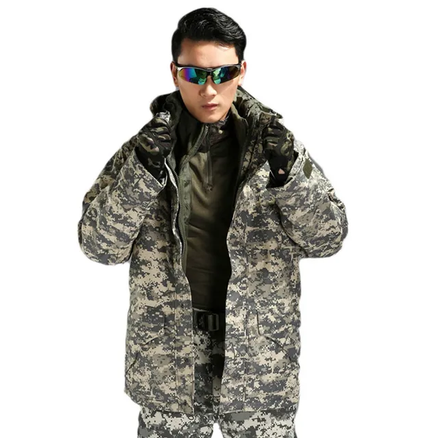 $US $68.15  Out door men Removable G8 Windbreaker Tactical Army Camouflage Coat Warm Fleece Military Jacket Wat