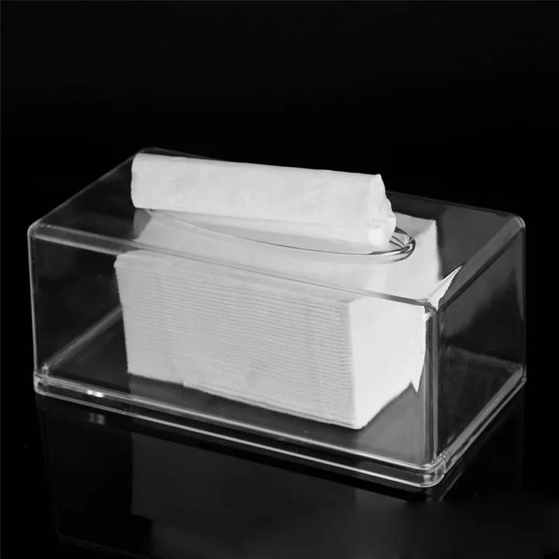 Acrylic Makeup Organizer Storage Box Rectangle Acrylic Tissue Box