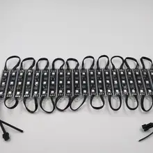 Промо-Акция! 20 шт./лот DC12V WS2811 светодиодный пиксельный модульный 0,72 w IP68 Номинальное. черный провод с JST/13,5 мм/18,5 мм/xconnectбыл разъем