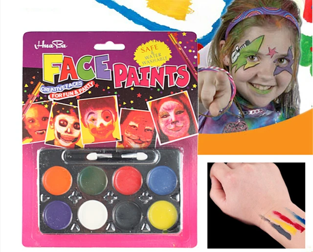 Buy 8 colors 1 set Halloween Body Face Painting