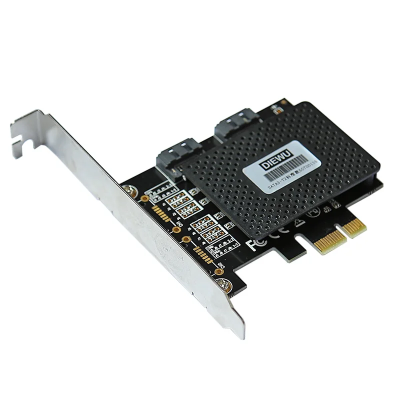 Большой Q PCIE PCI express 2 порт SATA 3,0 и 2 порт конвертер ESATA переходная карта адаптер с ASM1061 Chipest pci-e adaptator
