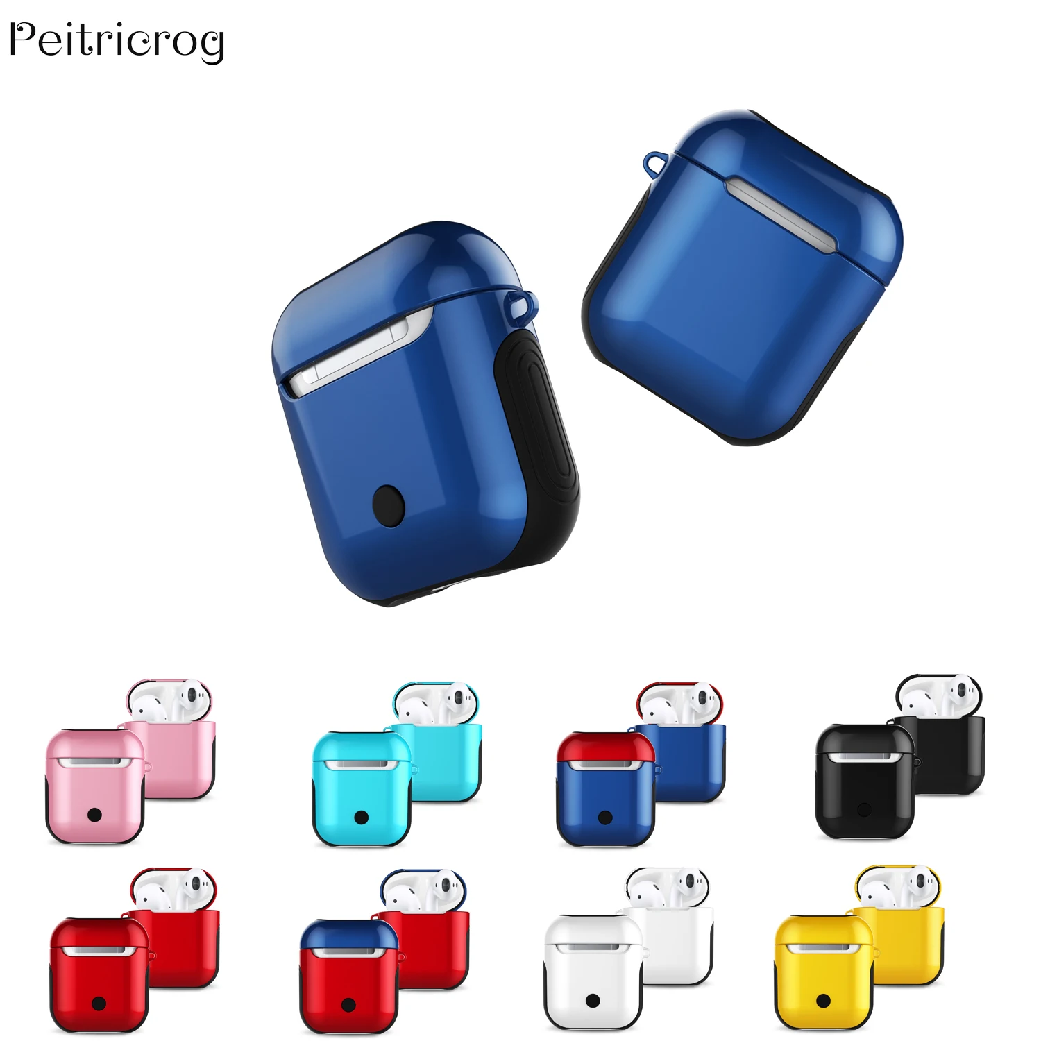 

For Airpods Apple Case Soft Silicone headphone AirPod Case Earphone accessories Protective Wireless Bluetooth Smooth Hard Cover