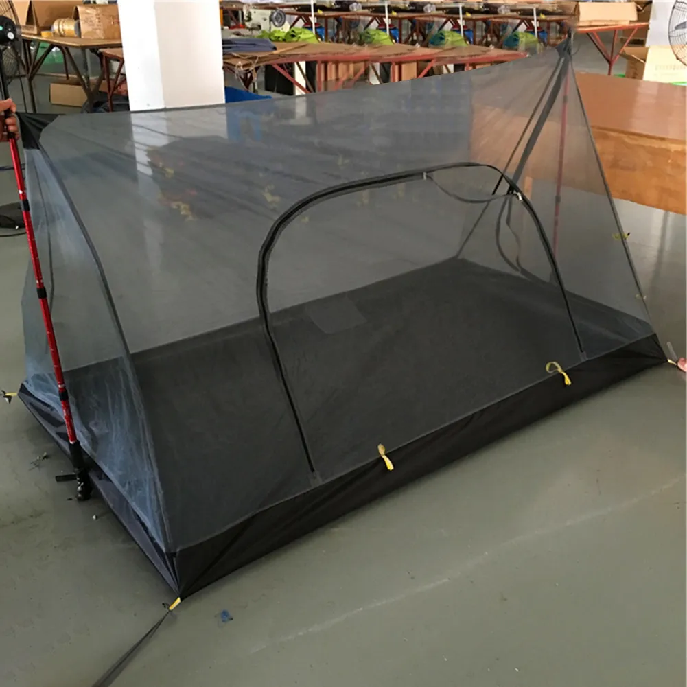 Портативный палатка москитная сетка ультра светильник общая пряжа палатка ультра светильник прозрачная палатка на открытом воздухе Принадлежности для кемпинга