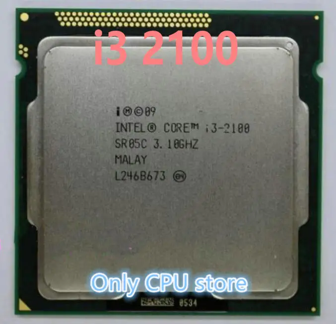 

Free shipping original Core i3 2100 3.1GHz 3M Dual Core Four threads desktop processors Computer CPU Socket LGA 1155 pin