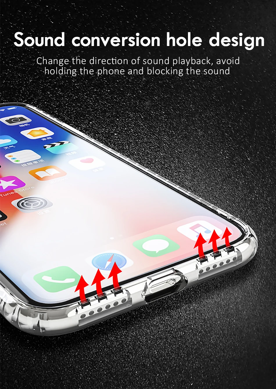 !ACCEZZ Luxury Soft 3D Phone Cases For iPhone X 10 8 7 Plus TPU Anti-Shock Back Transparent Mobile Full Protection Cover Shell (3)