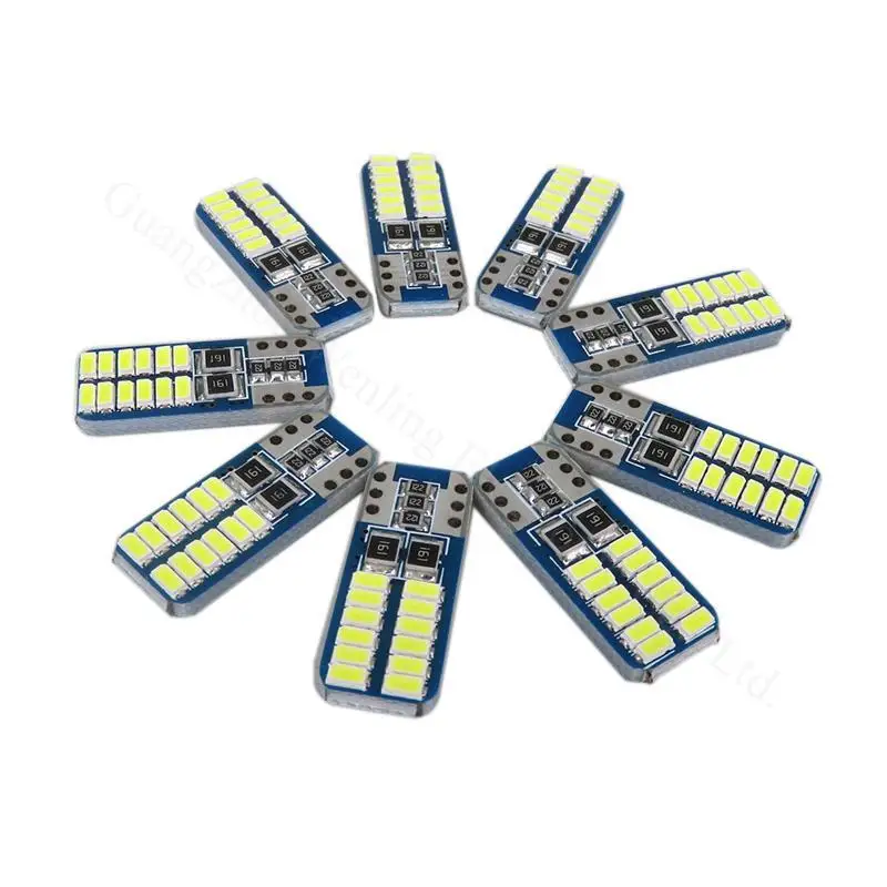 WLJH 10x Canbus 3014 SMD T10 светодиодный W5W 2825 лампы светильник 12В светодиодный автомобильный светильник s светильник ing для Audi A3 A4 A5 A6 A8 Q5 Q7 RS4 RS5 TT