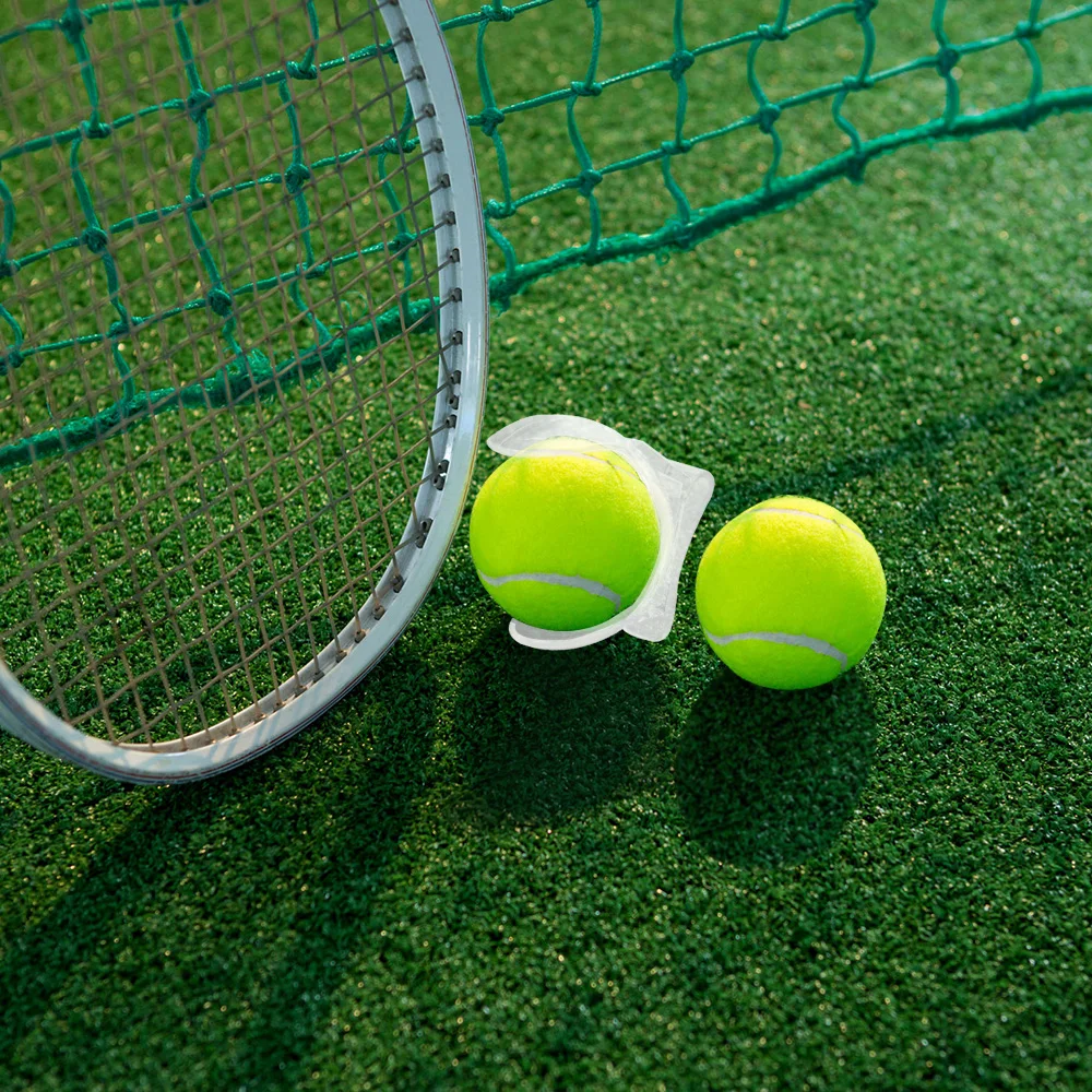 1 шт. Теннисный фиксатор в виде шарика профессиональный теннисный держатель для мяча зажим для талии прозрачный вмещает теннисный мяч