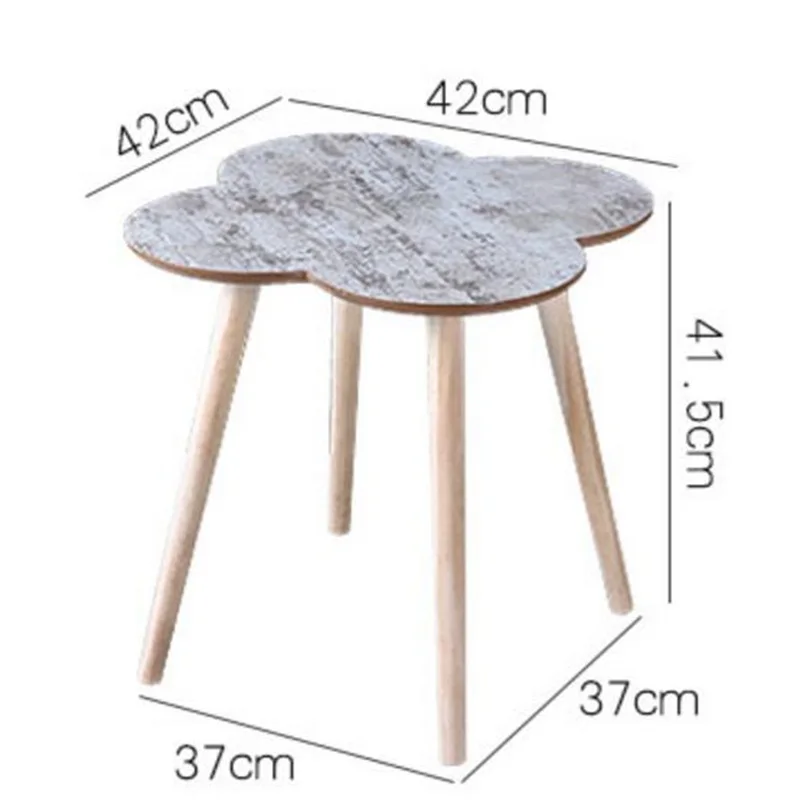 Modern Wood Bedside Table Sofa Side Coffee Table Retro Corner Table