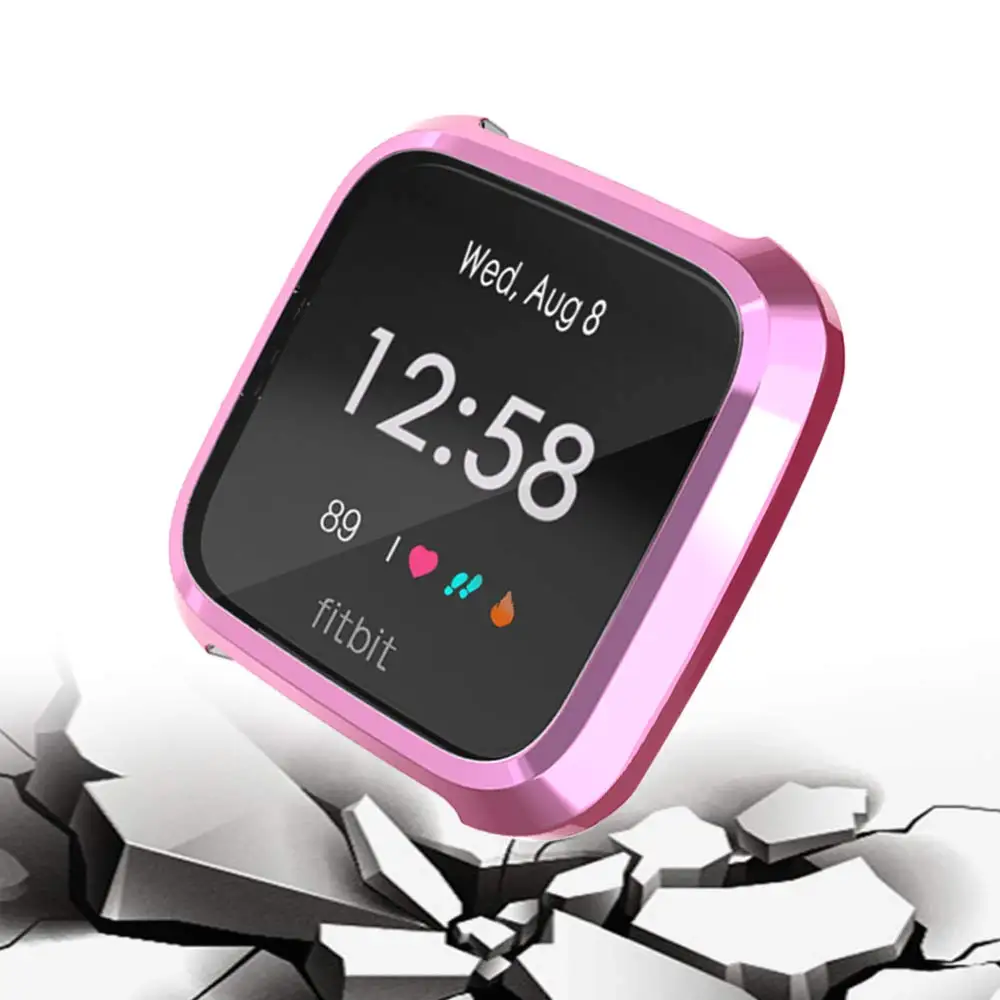 Мягкий прозрачный ТПУ защитный чехол Чехол для Fitbit Versa lite экран силиконовый часов