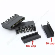 10pcs/lot Black IDE HDD sata Power male connector puncture with copper core for Hard Disk