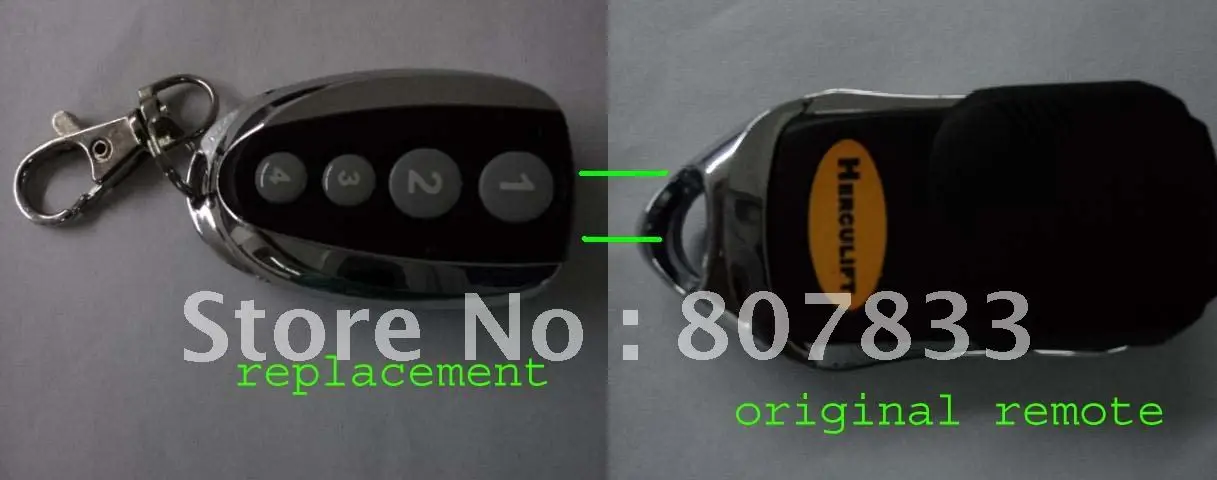

Helculift remote ,433MHZ ,rolling code