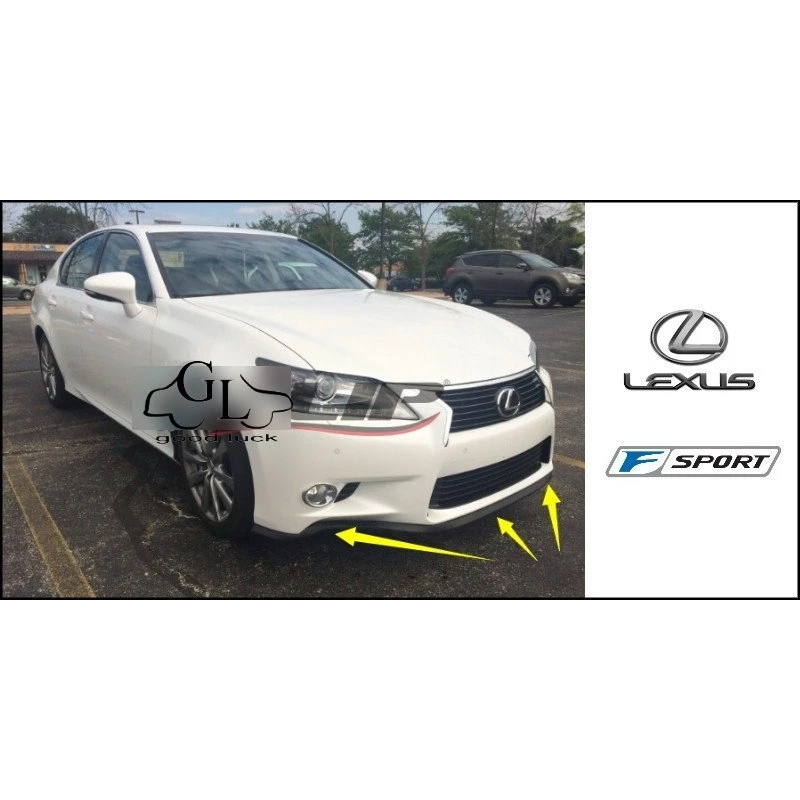 Дефлектор губ для бампера Lexus RC F 350 300h 2014 ~ Onwork передний спойлер юбка с защитой от
