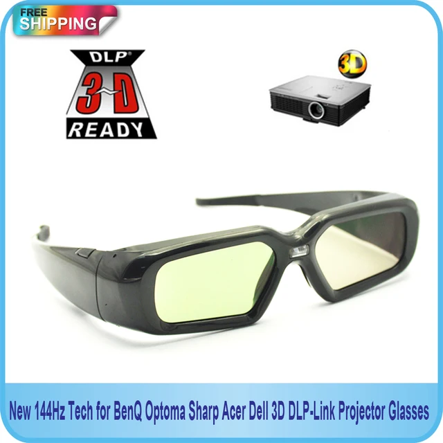 Free Shipping!!New 144Hz Tech for BenQ Optoma Sharp Acer Dell 3D DLP