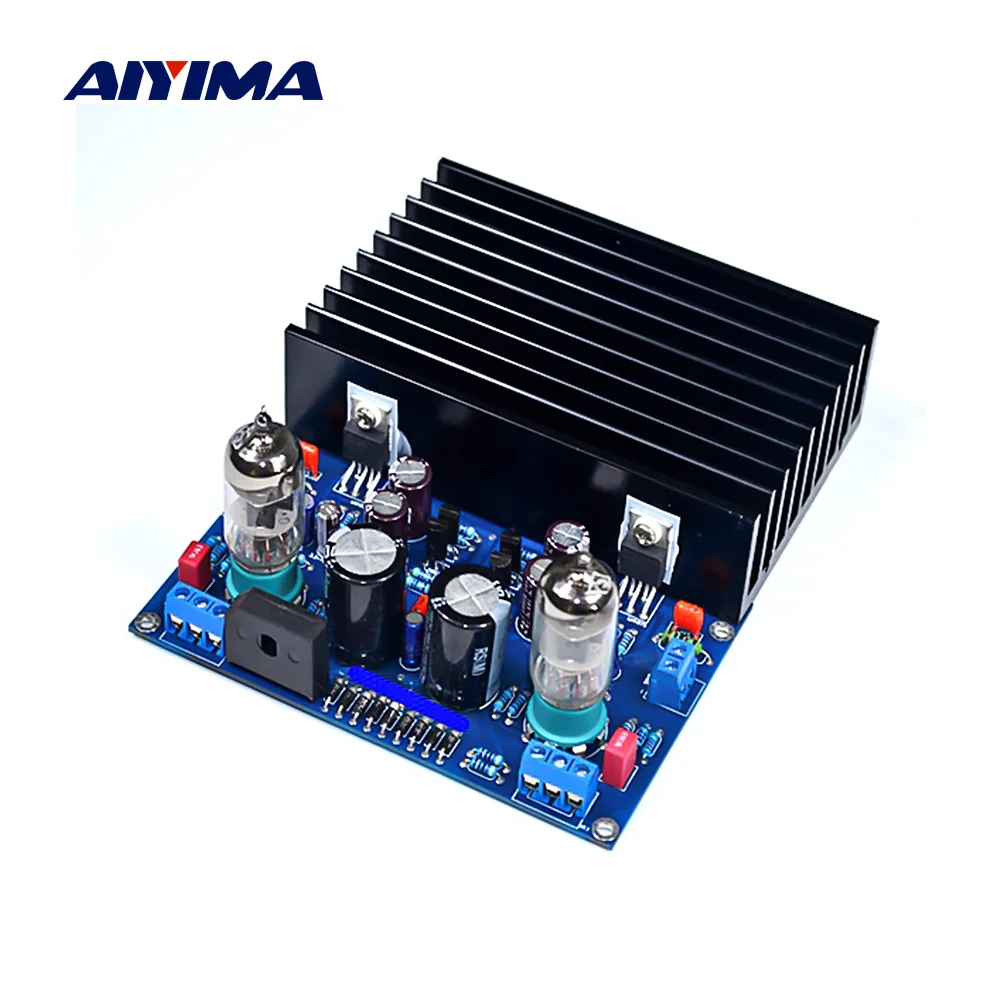 

AIYIMA 6J1+LM1875 Vacuum Tube Amplifier Audio Board 20W*2 Stereo Bile Preamp Tube Amplifier For Home Sound Theater DIY