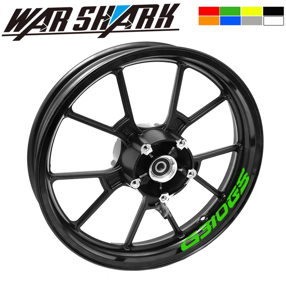

Motorcycle front and rear wheels Edge Outer Rim Sticker Reflective Stripe Wheel Decals For BMW G310GS g310gs