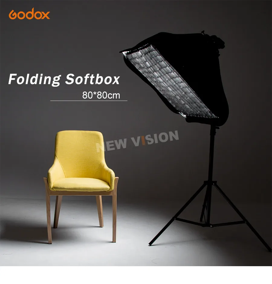 Godox 40x40 см 50x50 см 60x60 см 80x80 см+ кронштейн типа S+ сотовая сетка регулируемый Набор для крепления вспышки софтбокс для вспышки Speedlite