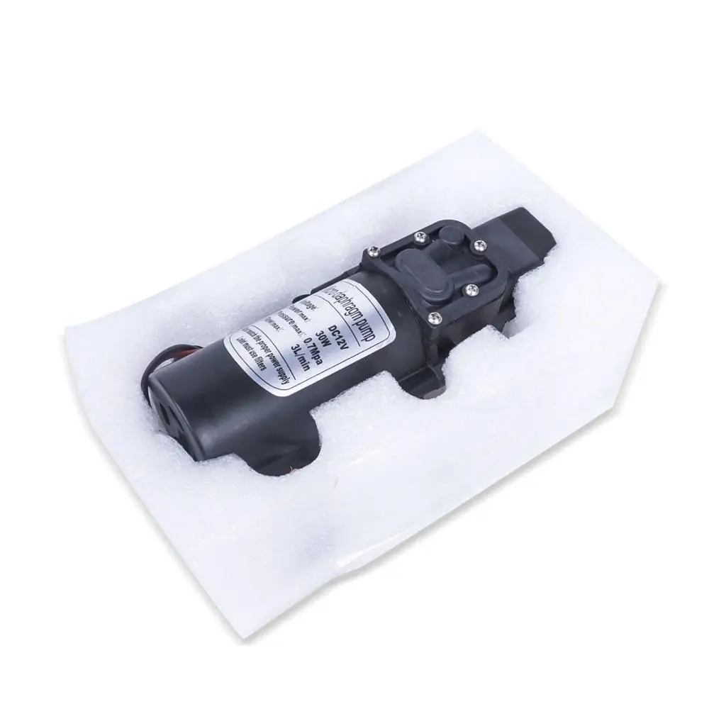 Мини Прочный DC 12V 30W 130PSI 3L / Min мембранный насос электрический водяной высокого