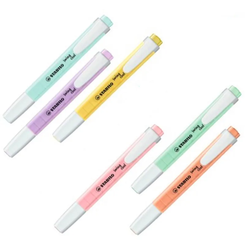 MIRUI Swing Cool Pastel маркер и текстовый маркер(6 цветов) офисные школьные принадлежности