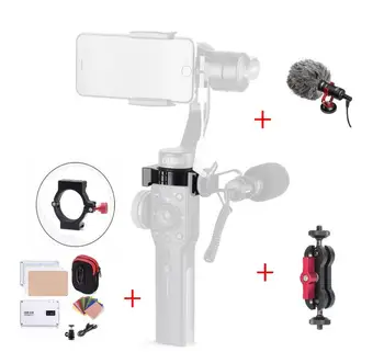 

EACHSHOT Cold Shoe Adapter Ring for Zhiyun Smooth 4 Applied to Rode Microphone LED Video Light Filmmaker Vlog, Microphone mount