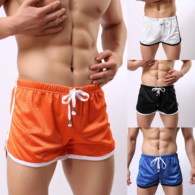 

Summer Men Short Pants Jogging Sports Wear Briefs Running Fitness Gym Brethable Salable Adjustable Quick-Drying Shorts Pant