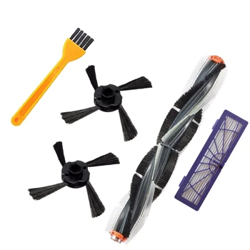 

1 Main Brush+1 Filter+2 Side Brushes+1 Cleaning Brush for Neato Botvac 70E 75 80 85 Vacuum Robot Cleaners