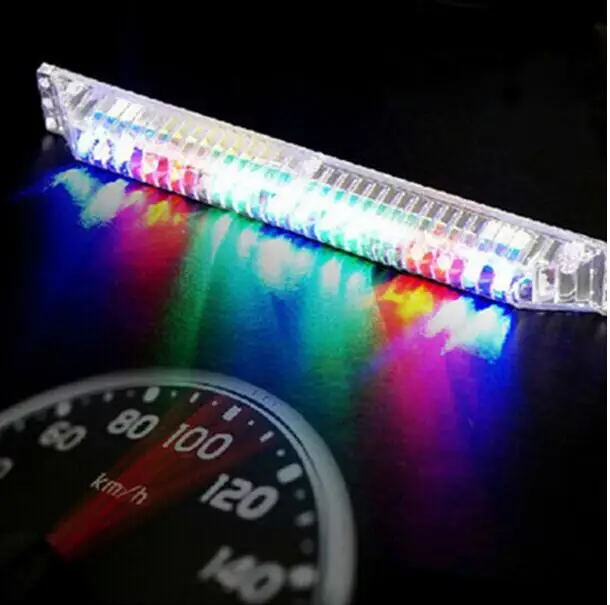 1PCS universal modes 11 flexible flashing solar power LED car knight rider lights for car