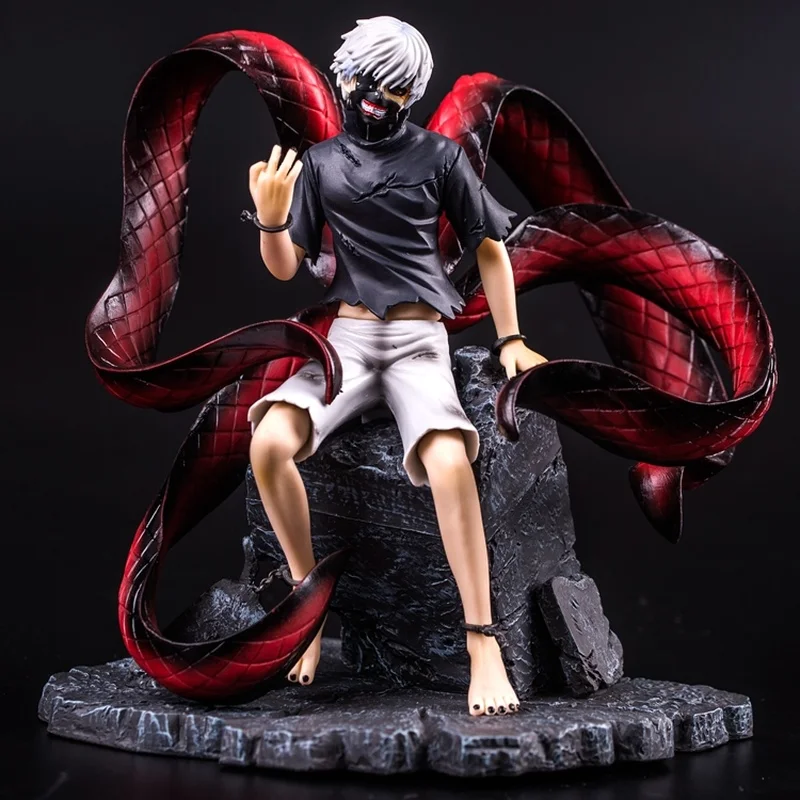 Экшн фигурка Ken Kaneki в штучной упаковке 1/8 весы с 2 головками аниме Tokyo Ghoul большая